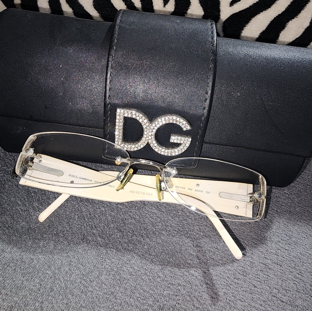 Dolce and Gabbana rimless eyeglasses